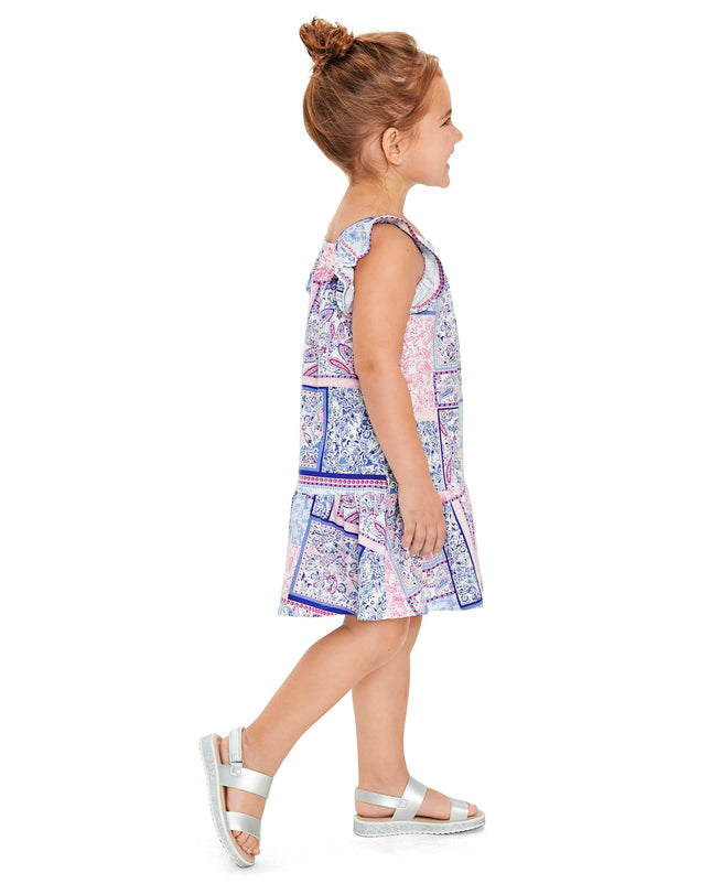 The Children's Place Baby Girls' and Toddler Sleeveless Dressy Special Occasion Dresses, Navy Flutter, 3T