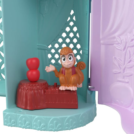 Mattel Disney Frozen Toys, Storytime Stackers Jasmine's Palace, Stackable Doll House with Small Doll, 2 Friends & 8 Pieces, Inspired by Disney's Aladdin Movie, JDP56