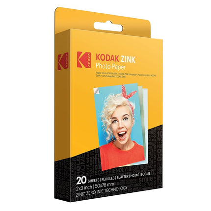 Kodak Step Touch 13MP Digital Camera & Instant Printer with 3.5 LCD Touchscreen (White) Go Bundle