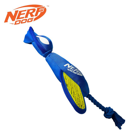 Nerf Dog Large Nylon Launching Duck/Blue/Green