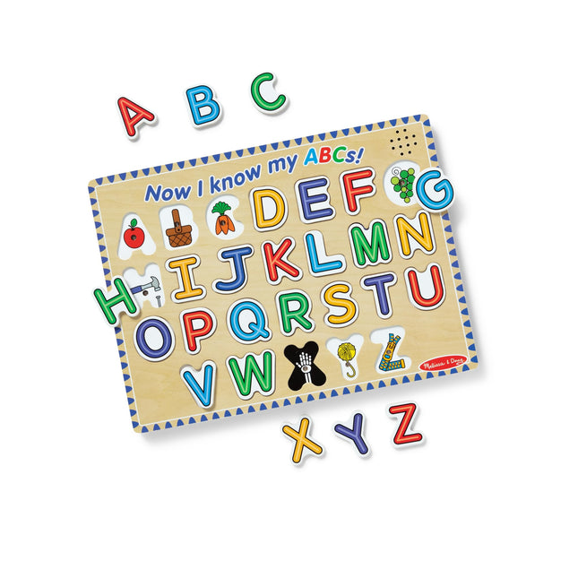 Melissa & Doug Alphabet Sound Puzzle - Wooden Puzz
