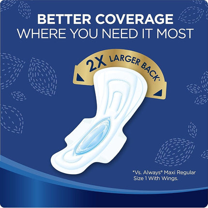 Always Maxi, Size 5, Extra Heavy Overnight Pads with Flexi-Wings, Unscented, 27 Count. 2 Pack. (Includes (2) 27-Count Packages So You are Getting 54 Pads Total.) Jumbo Pack. Over 4 Month Supply.