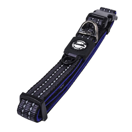 Franklin Pet Supply Co. - Nylon Dog Collar - Reflective Comfort - Fit - Neoprene - Adjustable- Small- Medium - Large - Puppy - Dog - Cat- Easy Clip