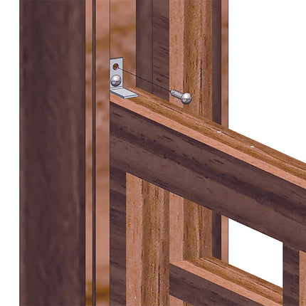 Prime-Line Products S 4770 Reja de ventana fija de 4 barras de 31-54 pulgadas de ancho por 21 pulgadas de alto, bronce