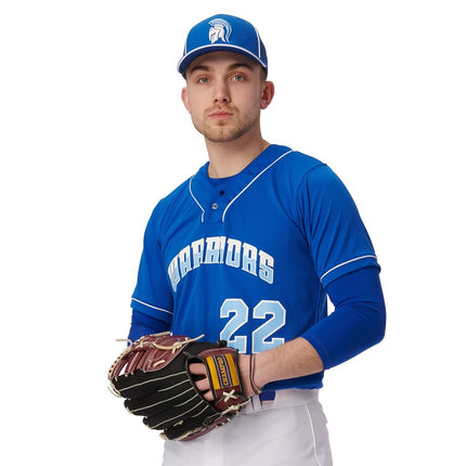 Camiseta de béisbol con botones y ribete Heater de CHAMPRO