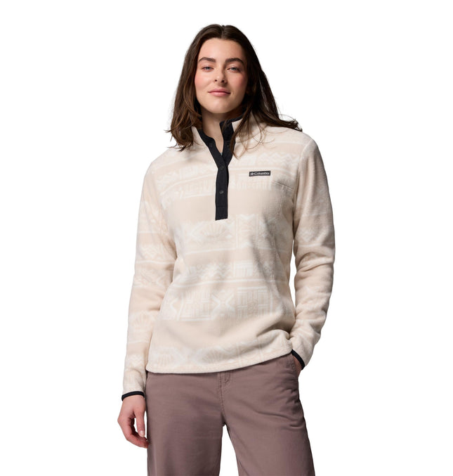 Columbia Women's Benton Springs Printed 1/2 Snap F