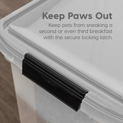 IRIS USA, Inc. 12.75 Quart Airtight Pet Food Container, Gray (500085)