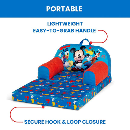 Delta Children Kids Folding Chair, Foam and fabric, Mickey Mouse