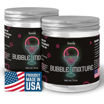 Cocktail Bubble Smoke Gun Mixture - 2 x 8oz Drink 