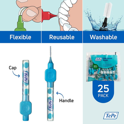 TEPE Original Interdental Brushes 0.6 mm Blue 25 pcs