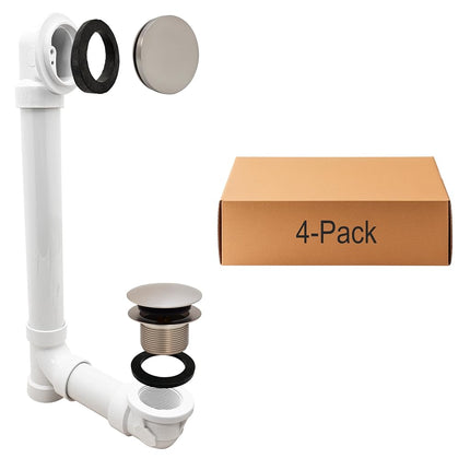 Westbrass 493244H-4-07 12" & 4" Bath Waste & Overf