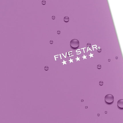 Five Star Spiral Notebook + Study App, 4 Pack, 1 Subject, College Ruled Paper, 8-1/2" x 11", 100 Sheets, Fights Ink Bleed, Water Resistant Cover, Amethyst Purple, Raspberry Pink, White and Seaglass