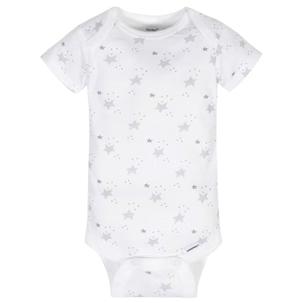 Gerber Baby 8 Pack Short-Sleeve Onesies Bodysuits Multi-Pack, Sheep Grey, 3-6 Months