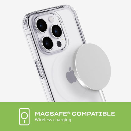 tech21 Evo Clear case Compatible with MagSafe for iPhone 15 Pro - Impact Protection Case - Clear