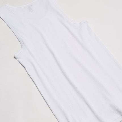 Nautica Men's 4-Pack Cotton Ribbed Tank Top, White, Small