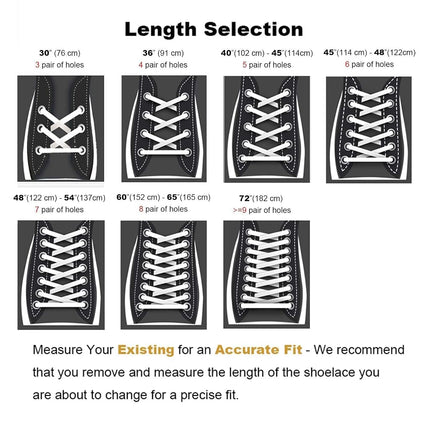 Stepace [2 Pairs Flat Shoe Laces for Sneakers 30"-72" Length