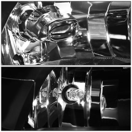 DNA Motoring HL-OH-DR09QUA-BK-AM Faros delanteros ámbar negros compatibles con Ram 1500-5500 de 10-18, aptos para modelos de faros dobles o cuádruples