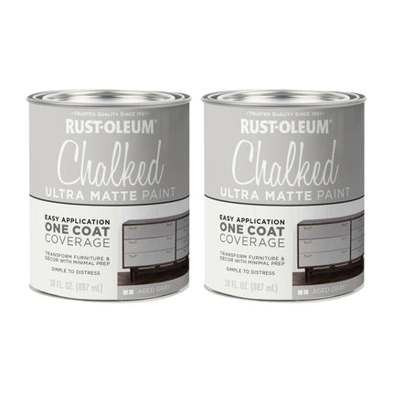 Rust-Oleum Aged Gray Chalked All-in-One Ultra Matt