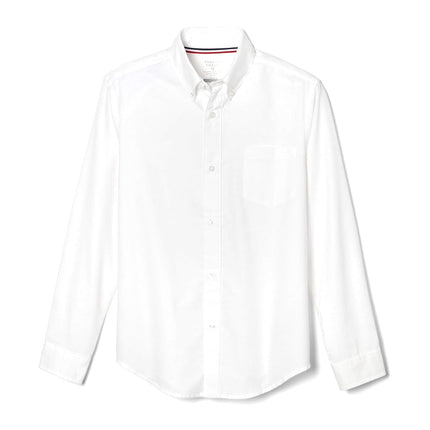 Camisa de vestir Oxford de manga larga para niño French Toast, blanca, talla 12