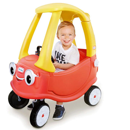Little Tikes Cozy Coupe Car, Kids Ride-On Foot to Floor Slider, Mini Vehicle Push Car with Real Working Horn, Clicking Ignition Switch & Petrol Cap, For Ages 18 Months plus