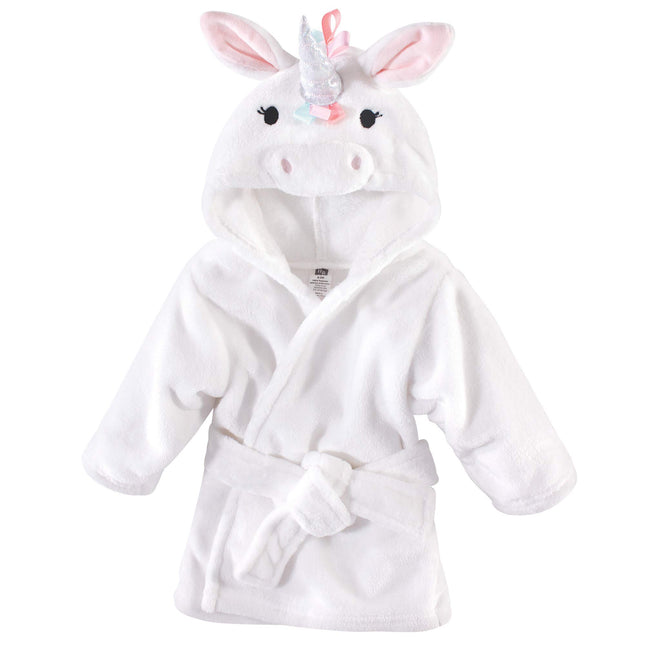 Hudson Baby Unisex Baby Plush Animal Face Robe, Ra