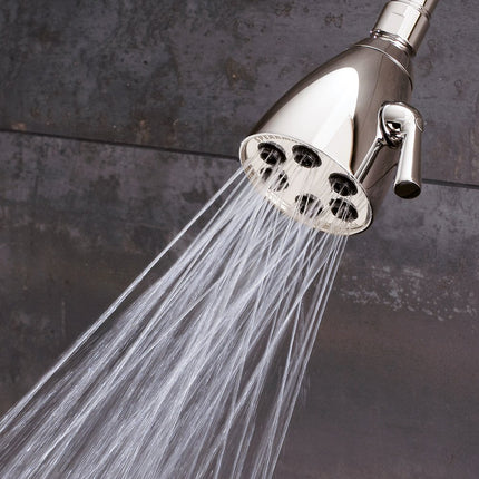Speakman S-2252-PN Signature Icon Anystream Adjustable High Pressure Shower Head-2.5 GPM Solid Brass Replacement Bathroom Showerhead, Polished Nickel
