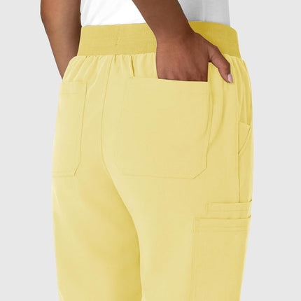 WonderWink Women's Jogger Utility Scrub Pant, Sunshine Yellow, X-Small