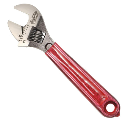 KLEIN TOOLS D506-4 Adjustable Drive Wrench, Forged with High Polish Chrome Finish and a Plastic Dipped Handle, 4-Inch
