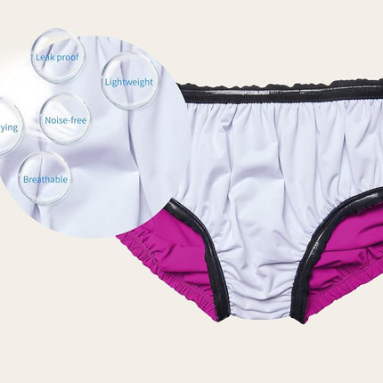 EEOST Kids/Youth Special Needs Swimwear Reusable Swim Diapers for Incontinence Cloth Diaper Covers Waterproof,Leakproof,Unisex [Pink,12-14T]