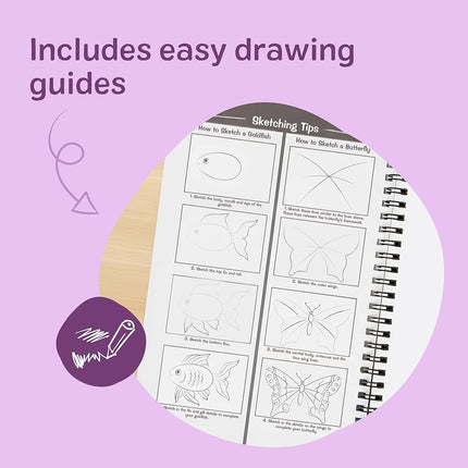Melissa & Doug Sketch Pad (9 x 12 Inches) - 50 Sheets, 2-Pack - FSC Certified