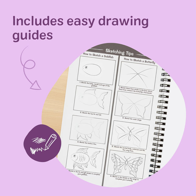 Melissa & Doug Sketch Pad (9 x 12 Inches) - 50 Sheets, 2-Pack - FSC Certified