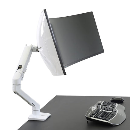 Ergotron – HX Heavy-Duty Tilt Pivot – for 1000R, Ultrawide Curved Monitors, Screen Depth 100R – Add-on for HX Desk and HX Wall Monitor Arms