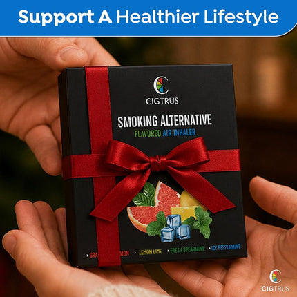 Cigtrus Smokeless Flavored Oxygen Air for a better life | Help Replace The Habit of Holding, Feel or Puff | Natural Support 4 Variety Pack