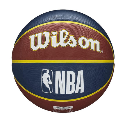 Wilson Basketball, NBA Team Tribute Model, DENVER NUGGETS, Outdoor, Rubber, Size: 7