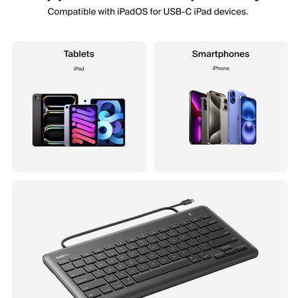 Belkin Secure Wired Keyboard - Keyboard