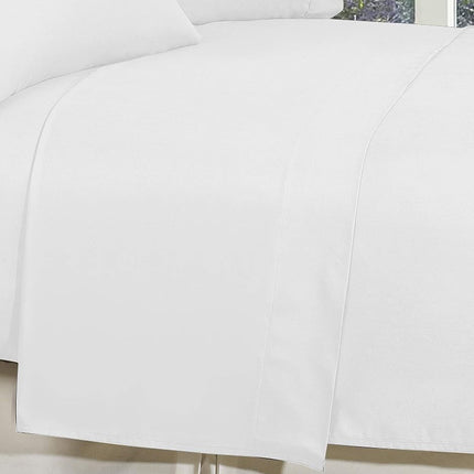 Elegant Comfort Premium Hotel Quality 1-Piece Flat Sheet, Luxury and Softest 1500 Thread Count Egyptian Quality Bedding Flat Sheet, Wrinkle-Free, Stain-Resistant, California King, White