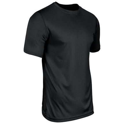 CHAMPRO Vision Lightweight Polyester T-Shirt Jersey, Youth Medium, Black