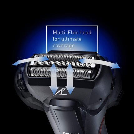 Afeitadora húmeda y seca híbrida Panasonic, recortadora y perfiladora con dos accesorios de recorte ajustables, recortadora de precisión emergente y tecnología de sensor de afeitado – Maquinilla de afeitar inalámbrica para hombres - ES-LL41-K (Negro)