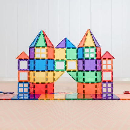 CONNETIX Magnetic Tiles Rainbow Starter Pack, 60 Pieces