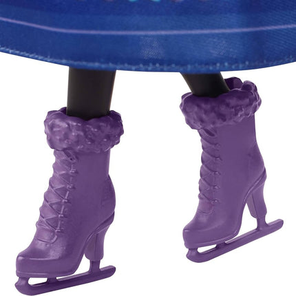 Mattel Disney Frozen Anna Fashion Doll & Accessories, Ice-Skating Look with Removable Dress & Skates Plus 1 Pair of Shoes, Inspired by Frozen: Winter Festival
