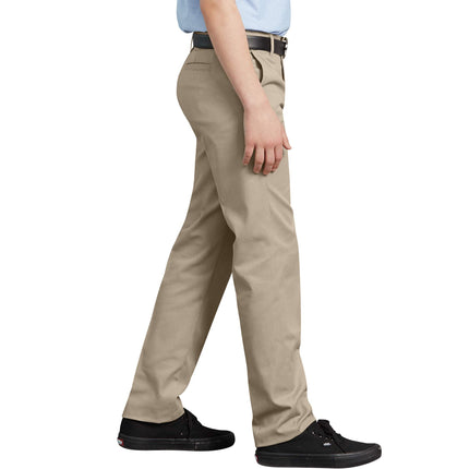 Dickies - Boys P3701 Ulitmate Khaki Flat Front Pants Size: 4, Color: Desert Sand