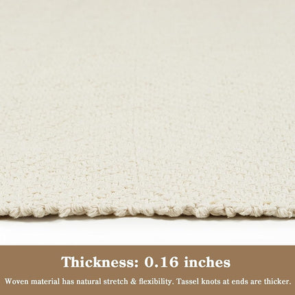 Collive 2' x 6' Kitchen Runner Rug, Modern Farmhouse Washable Bathroom Mat