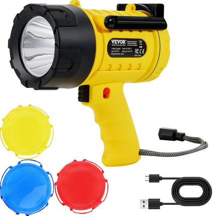 VEVOR Rechargeable Flashlight, 1000,000 Lumens IP6