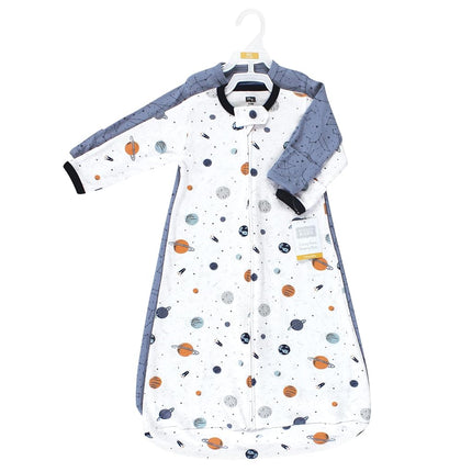 Gigoteuse, Sac de couchage, Couverture portable en coton à manches longues unisexe Hudson Baby, Espace, 18-24 mois