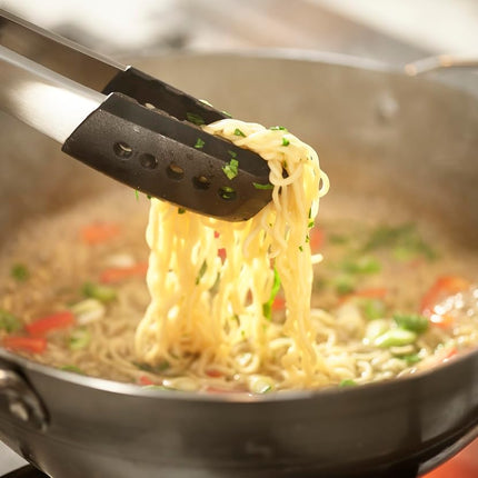 Joseph Joseph Nest Fusion 3-piece Silicone and Stainless Steel Kitchen Wok Set, Silcone Turner, Spoon and Wire Skimmer Strainer, BPA Free, Heat Resistant Non Stick