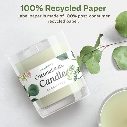 Avery EcoFriendly Matte White Recycled Rectangle Labels, 2" x 3", Print-to-The-Edge, Matte White Labels, Permanent Adhesive, Laser/Inkjet Printable, 200 Total
