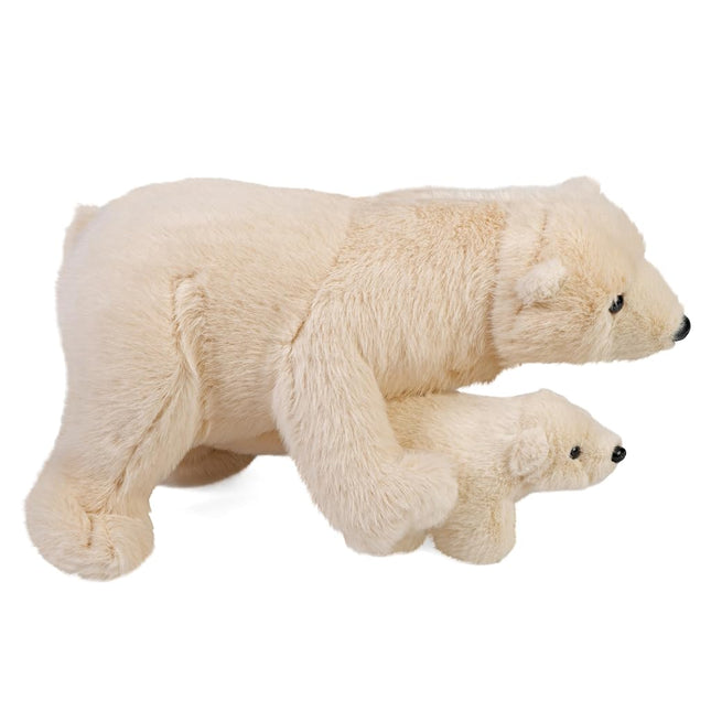 Wild Republic 19441 Mom and Baby Polar Bear Plush Stuffed Animal, Toy