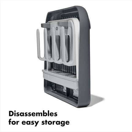 OXO Good Grips Aluminium Frame Bottle Drying Rack, Cool Grey