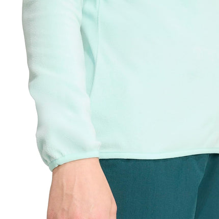 adidas Women's Terrex Multi Essentials Half Zip Fleece Jacket, semi flash aqua, XS