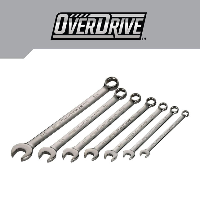 CRAFTSMAN OVERDRIVE 7-Piece Standard (SAE) Wrench Set (CMMT87707)